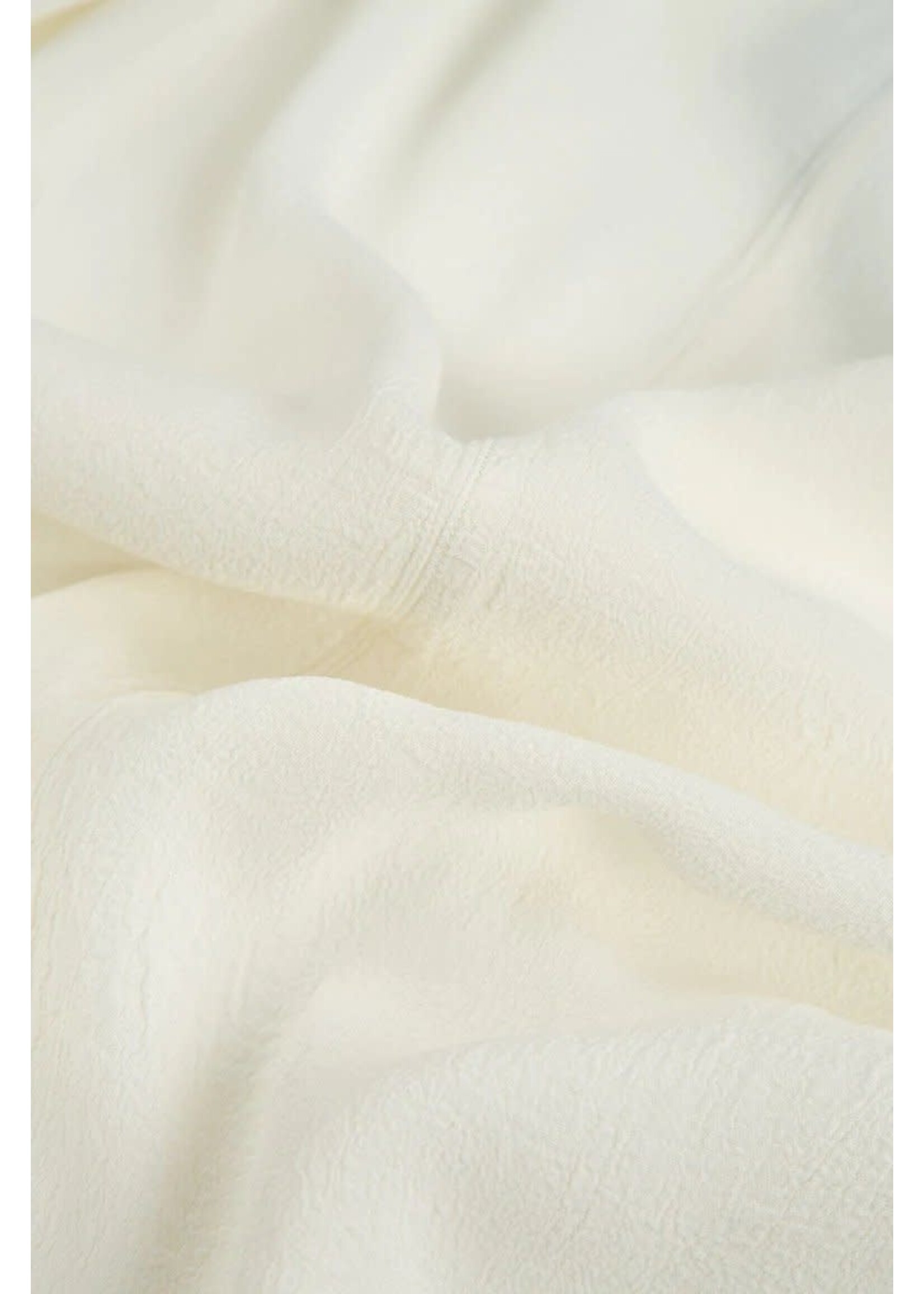GRIZAS Wide White Silk Viscose Trousers