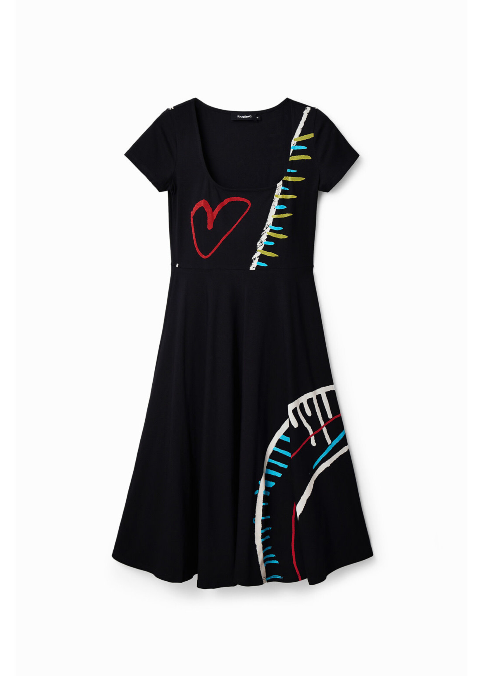 DESIGUAL Arty A-line knit dress