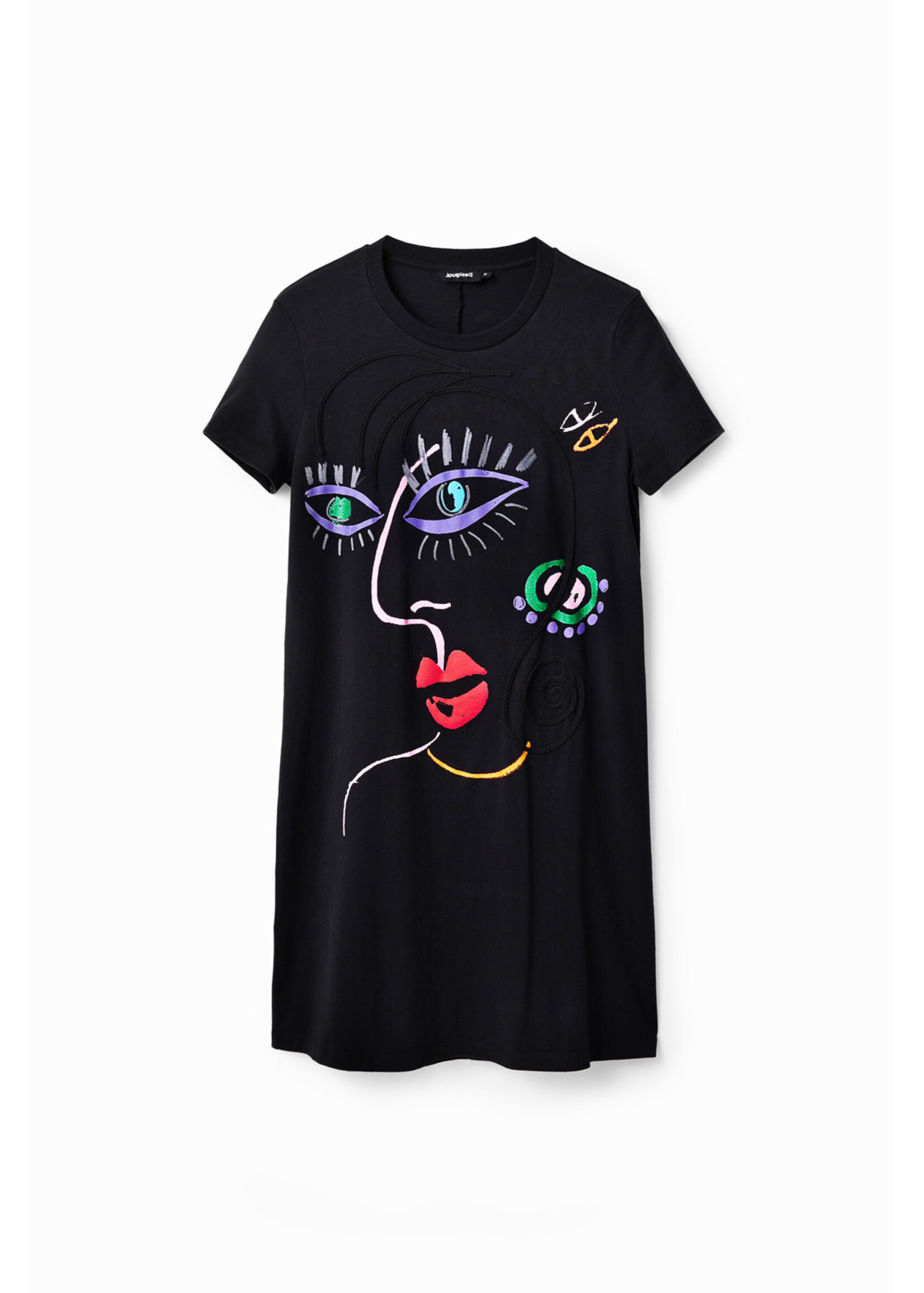 DESIGUAL Arty face T-shirt dress