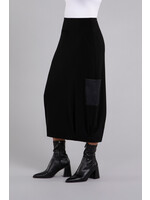 SYMPLI Safari Skirt w/Faux Leather - 2682V
