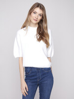 Charlie B Elbow Sleeve Sweater C2858