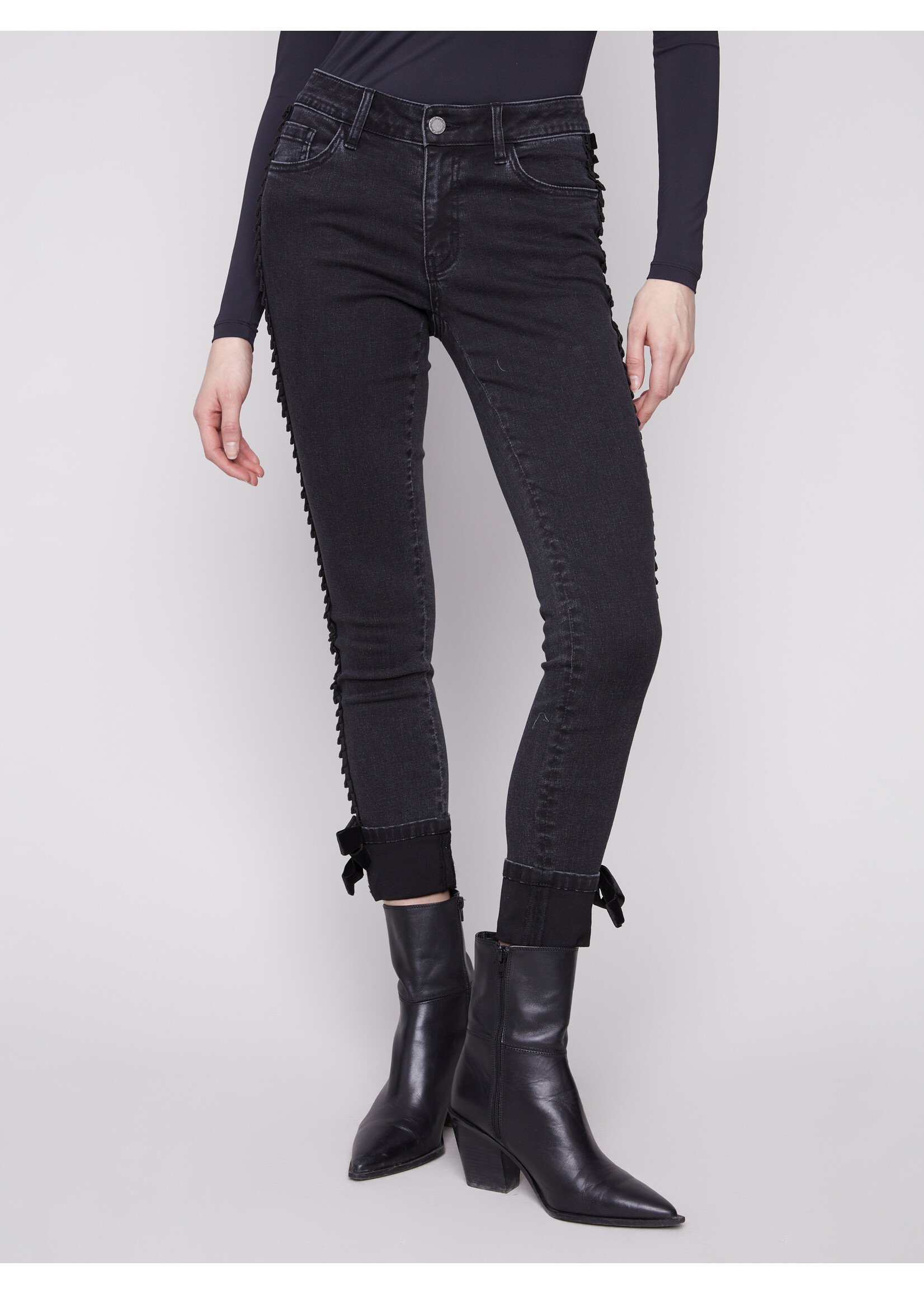Charlie B Slim Leg Stretch Denim Pant C5123RR