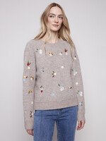 Charlie B Ls Crew Neck Sweater C2925