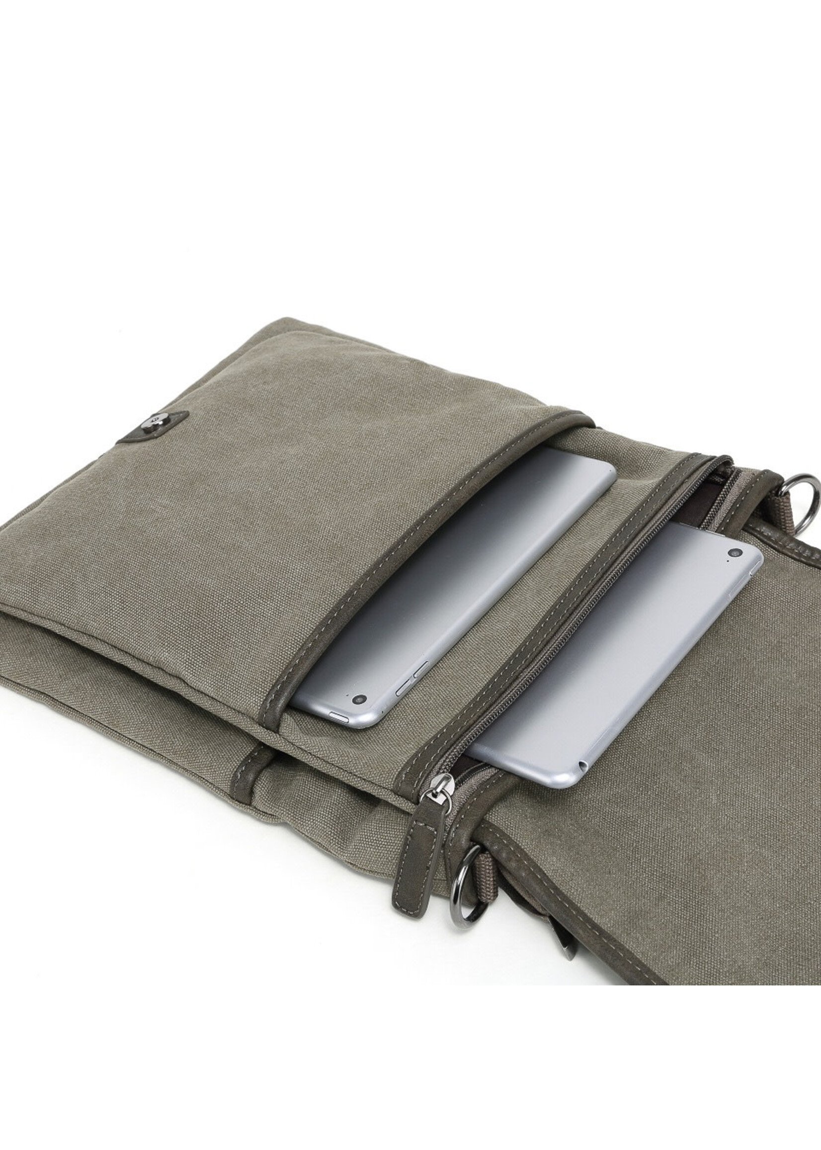 DaVan Messenger Shoulder Bag Grey