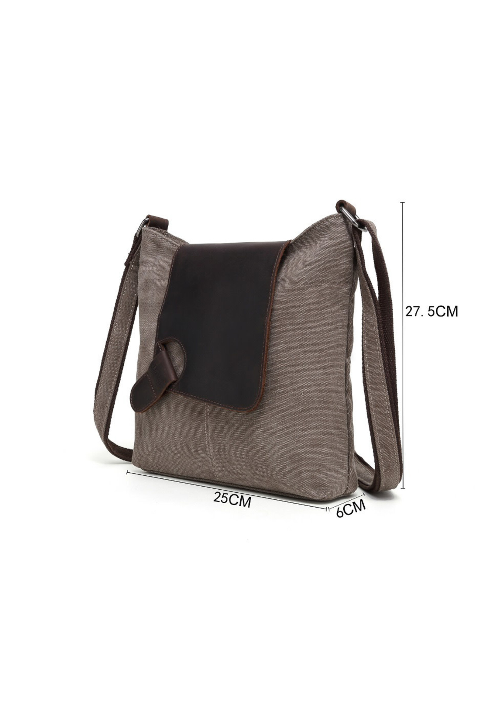 DaVan Shoulder Bag w/ leather Straps Mustard