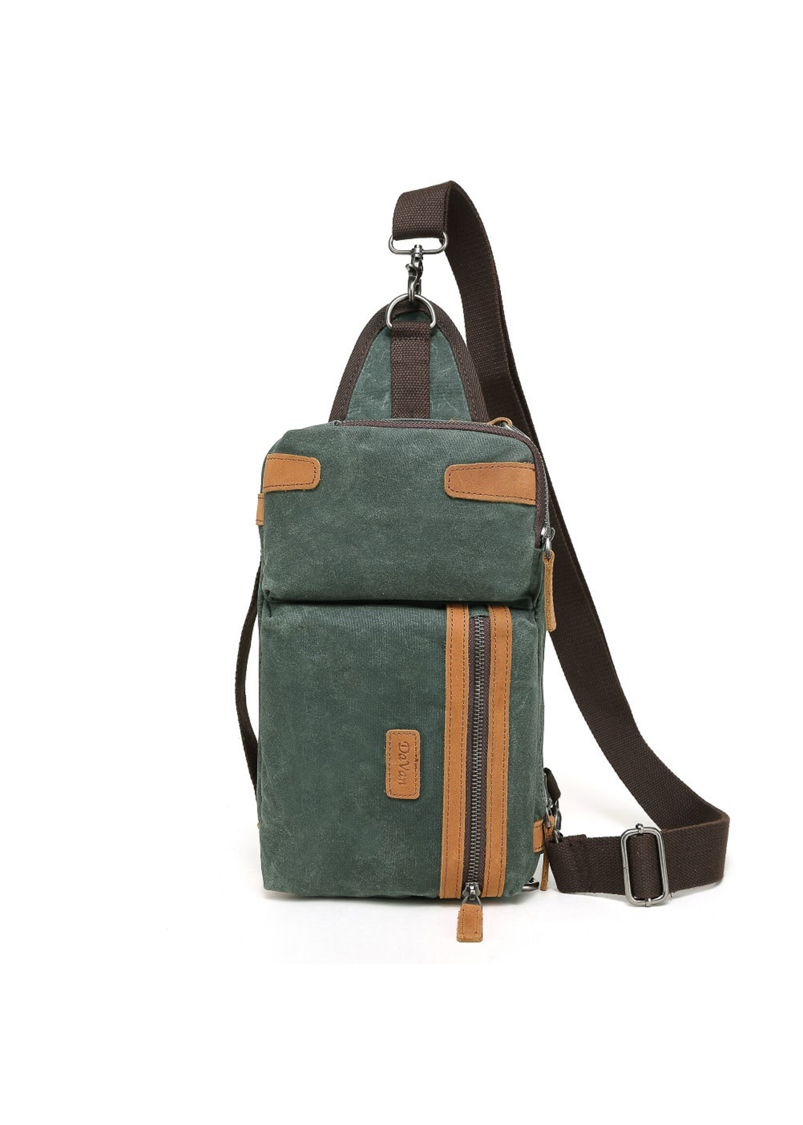 DaVan Waxed Canvas Multi-functional Bag Black