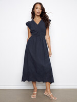 Charlie B V-Neck Cap Sleeve Dress C3251