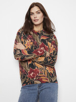 Charlie B Crew Neck Sweater w/Zipper Detail C2574RP