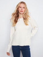 Charlie B Crew Neck Cropped Sweater C2052 736A
