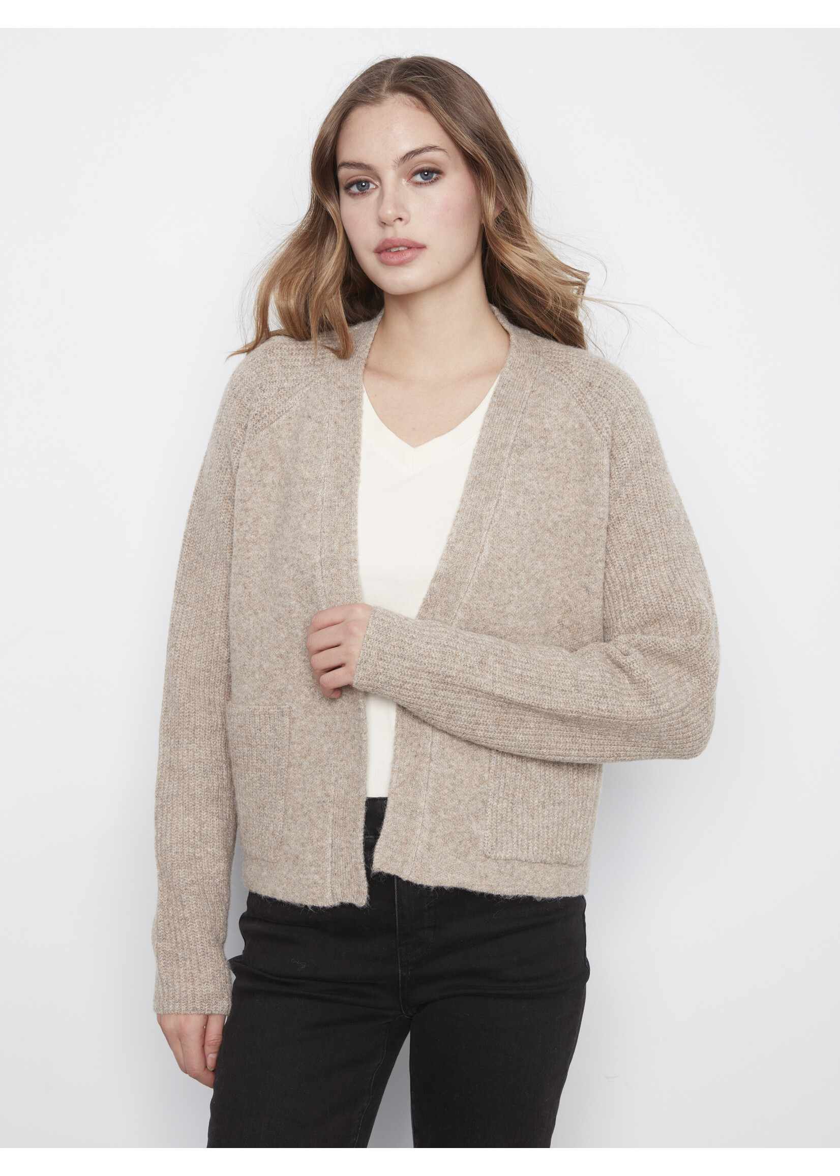 Charlie B Front Flap Cardigan C2037 704C