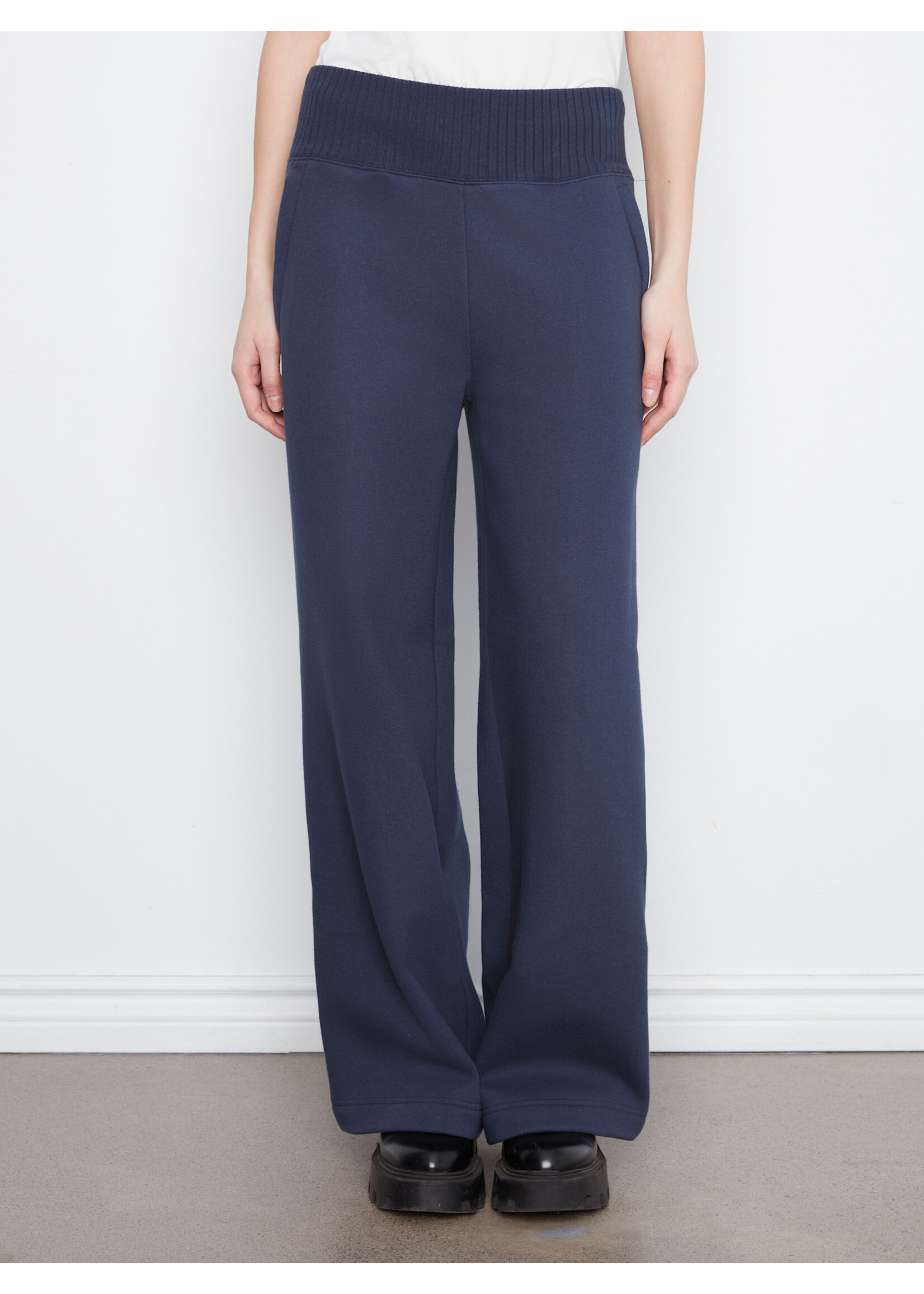 Charlie B Wide Leg French Terry Pants C5849
