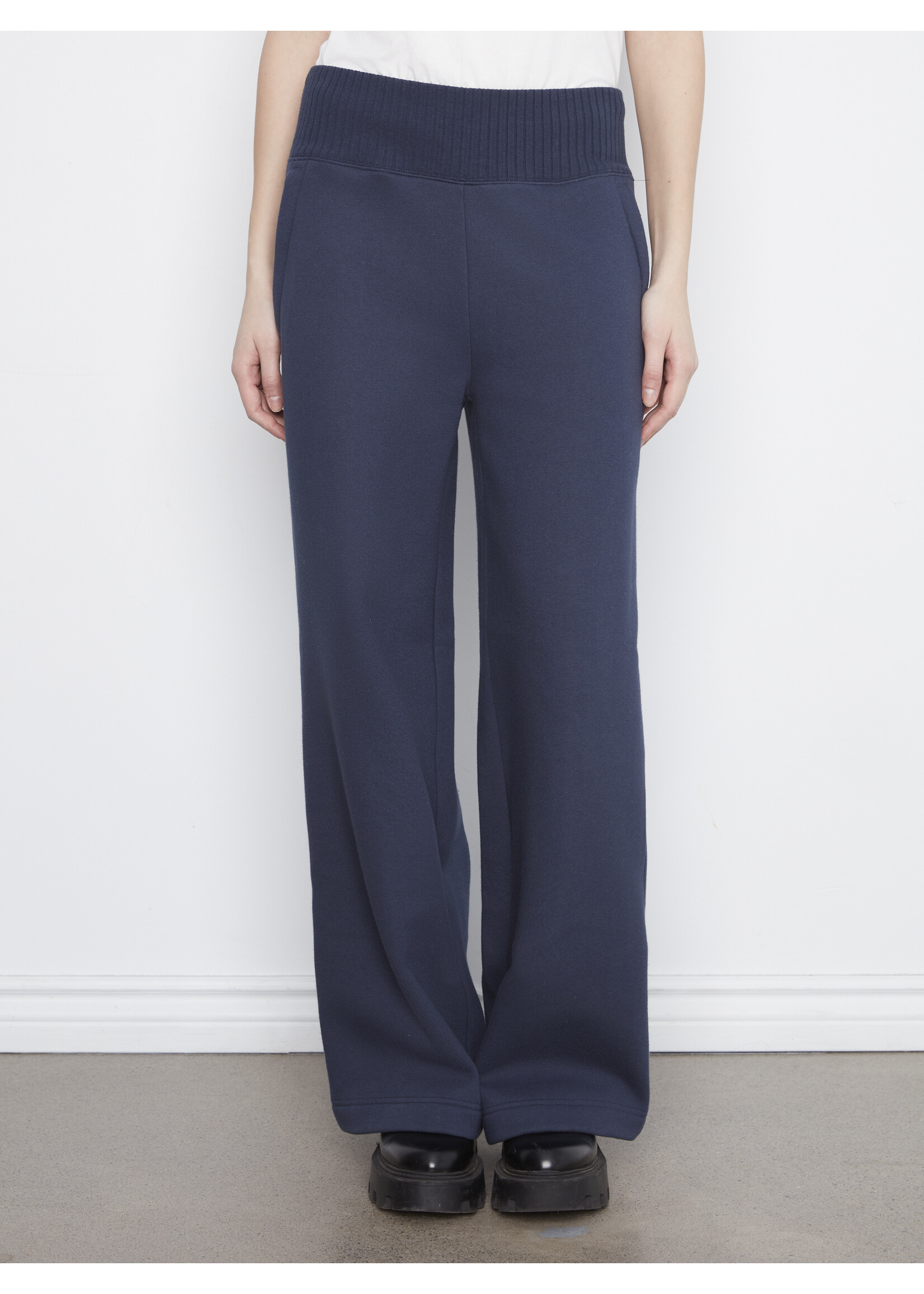 Charlie B Wide Leg French Terry Pants C5849