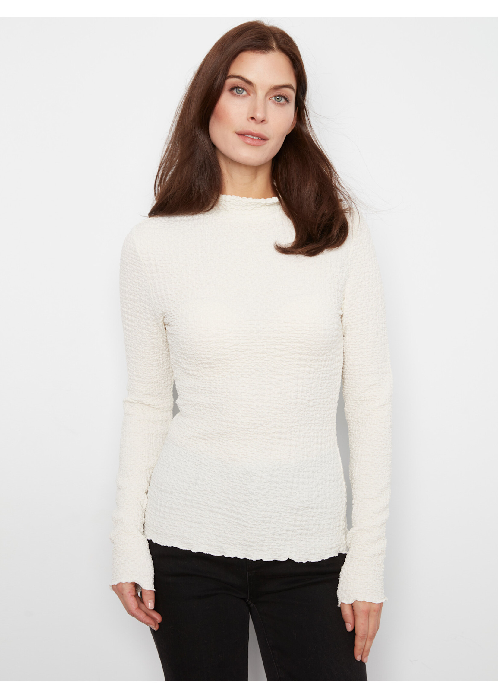 Charlie B LS Mock Neck  C1468