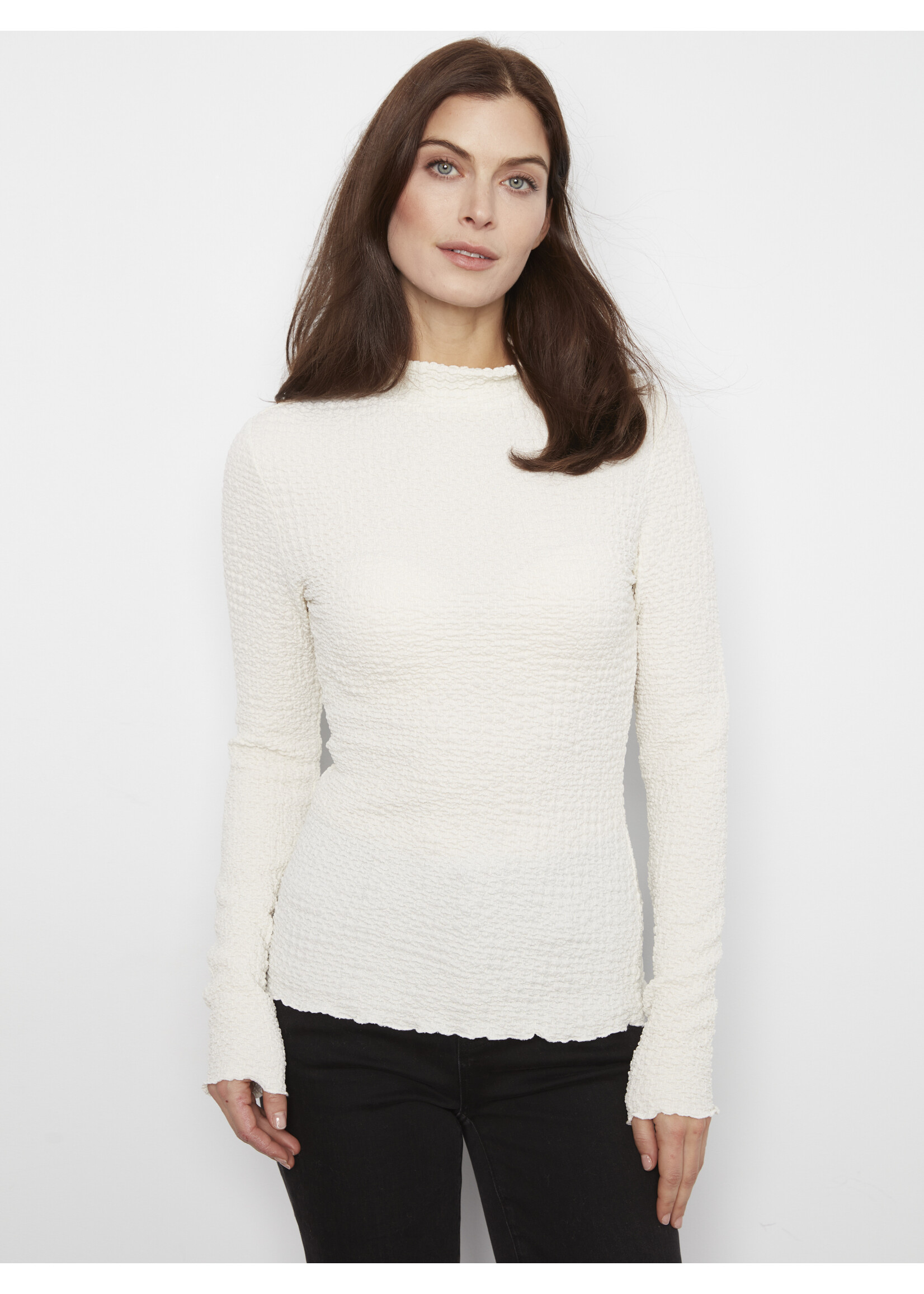 Charlie B LS Mock Neck  C1468