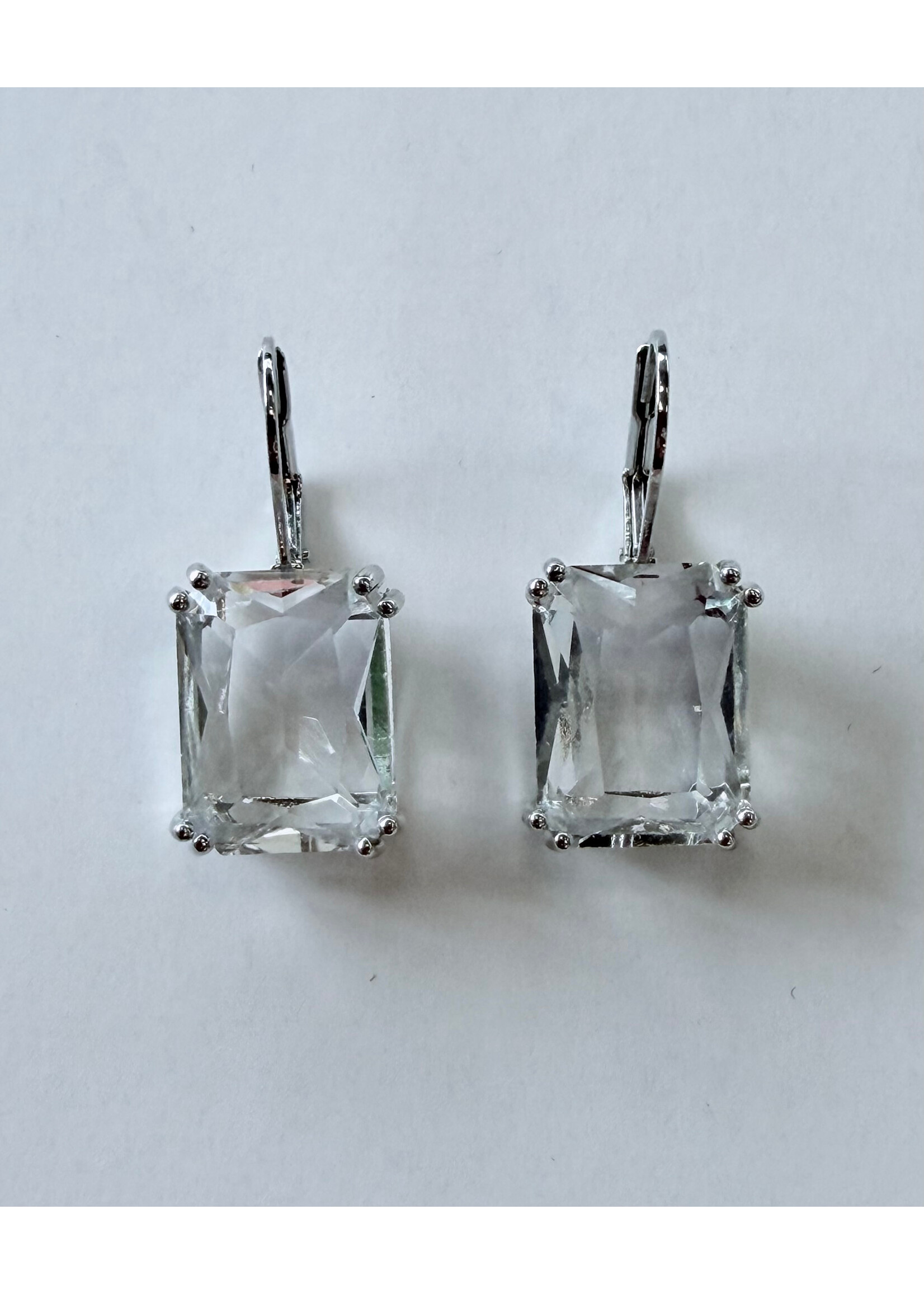VALENTINE ROUGE Swarovski Clear Crystal Earrings E765