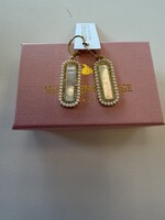 VALENTINE ROUGE Gold Mother of  Pearl Earrings E329