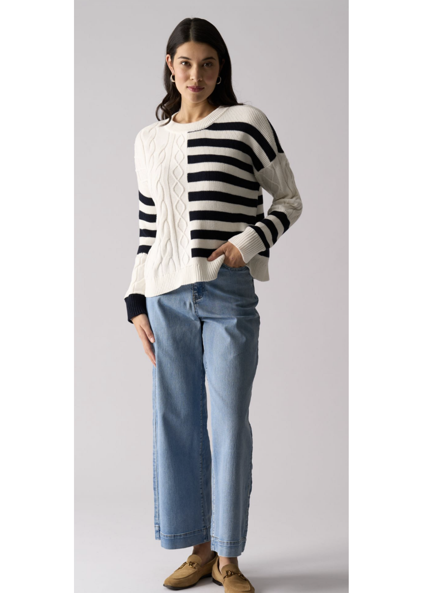 FOIL Cable Sweater 8516