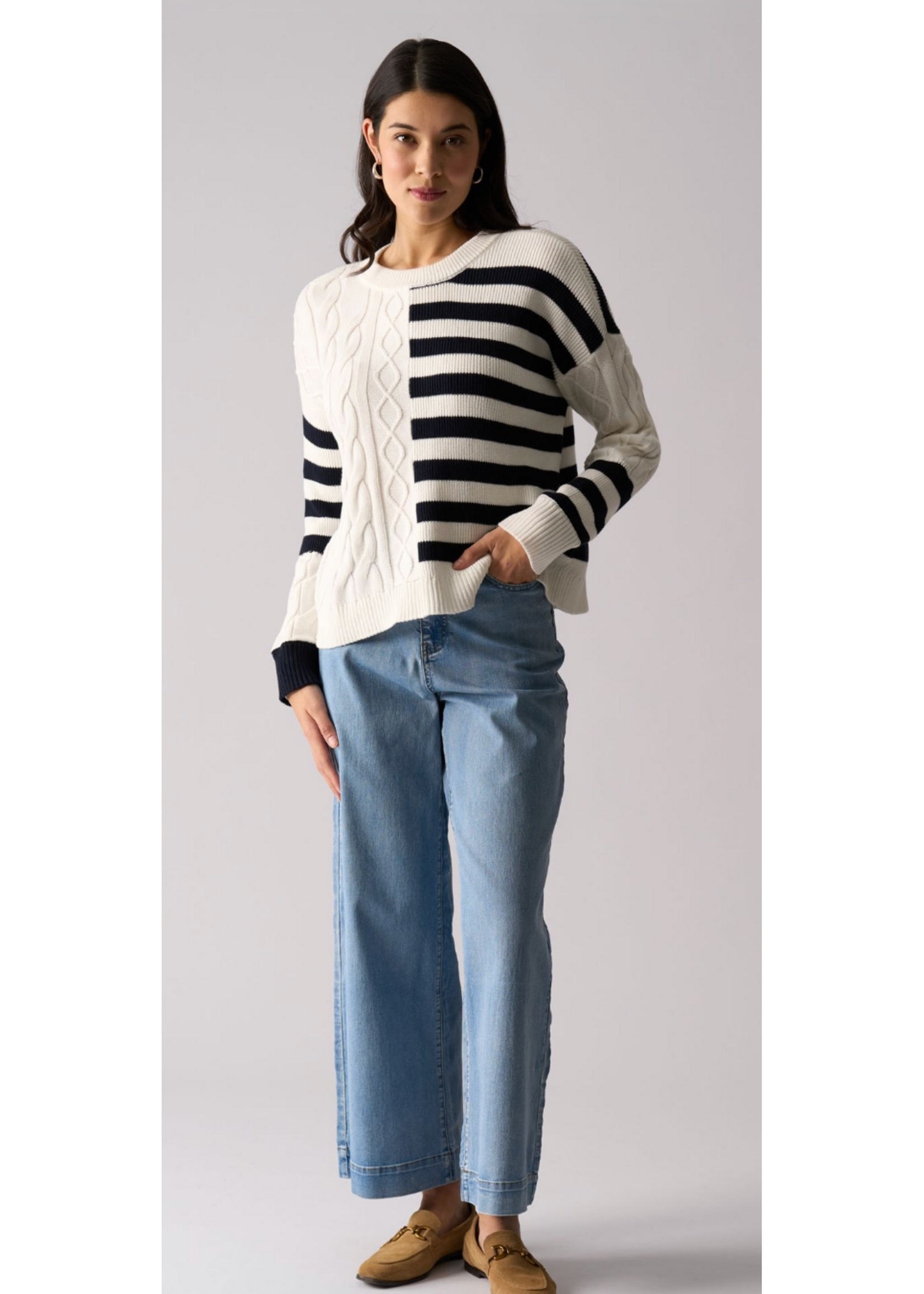 FOIL Cable Sweater 8516