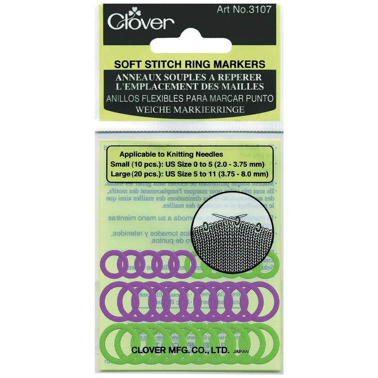 Clover Clover Soft Stitch Markers (Regular)