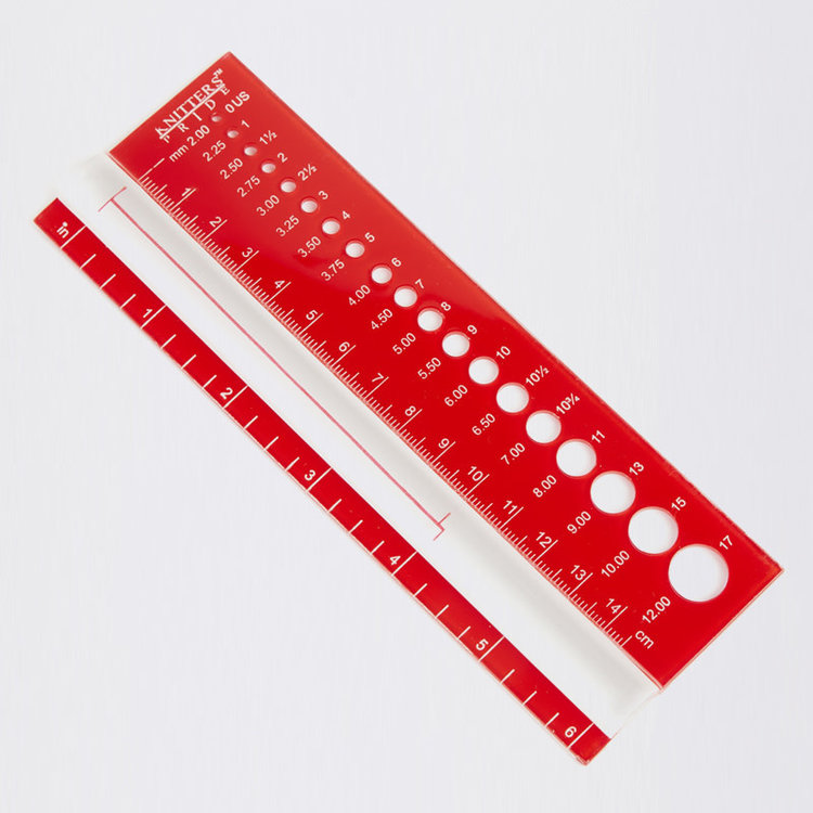KnitPro Needle Gauge and Ruler