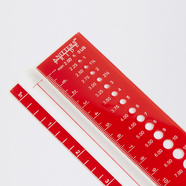 KnitPro Needle Gauge and Ruler