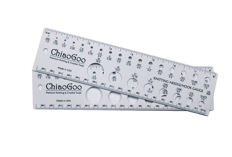 ChiaoGoo Needle Gauge and 8" Ruler