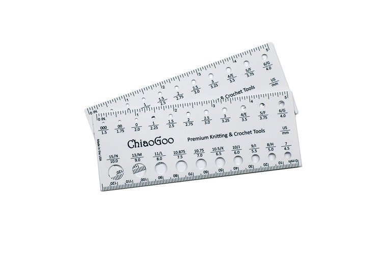 ChiaoGoo Needle Gauge and 5" Ruler