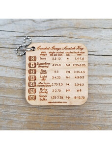 Katrinkles Crochet Gauge Swatch Key