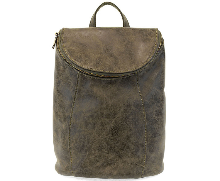 Joy Susan Alyssa Distressed Backpack 03/Olive
