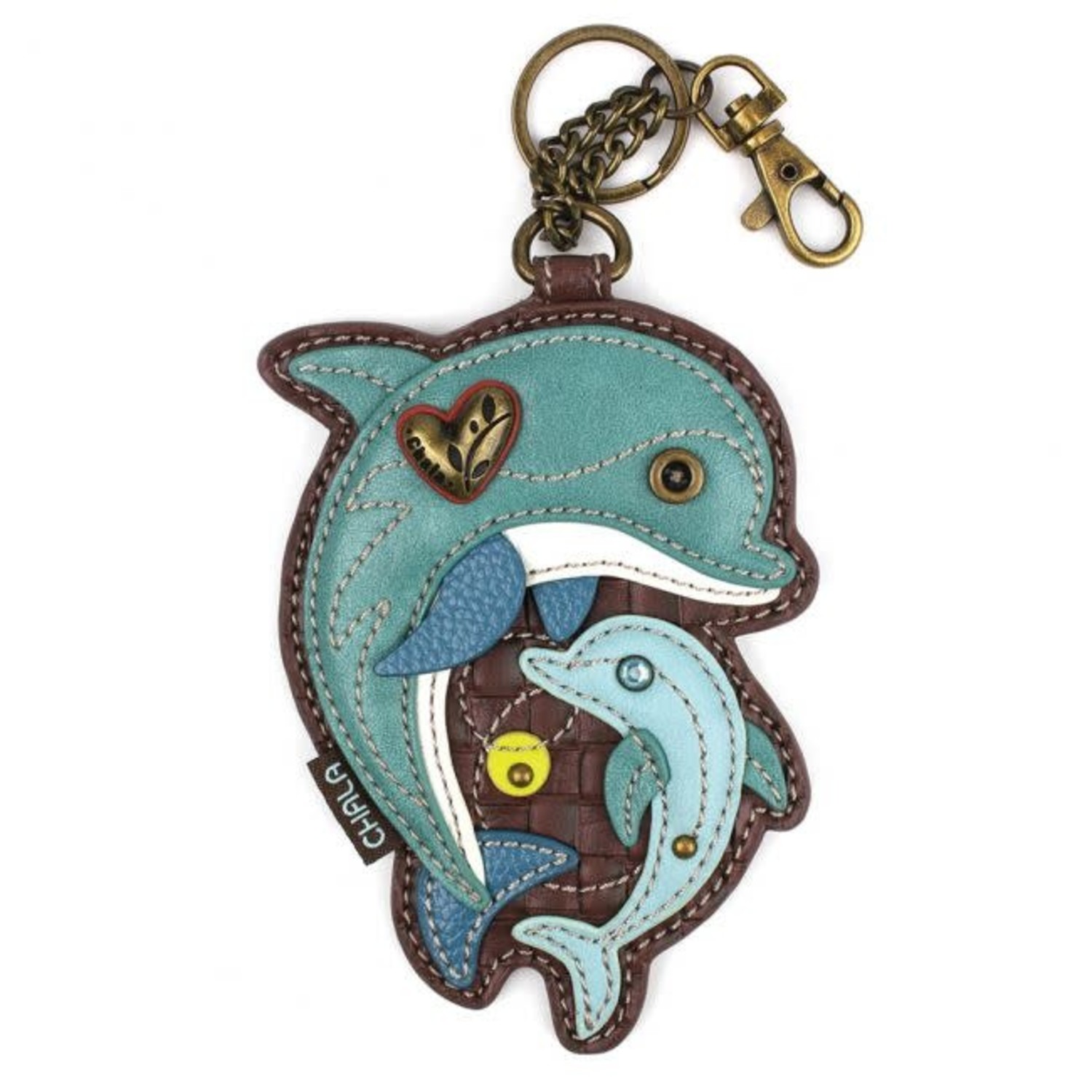 chala dolphin key fob coin purse