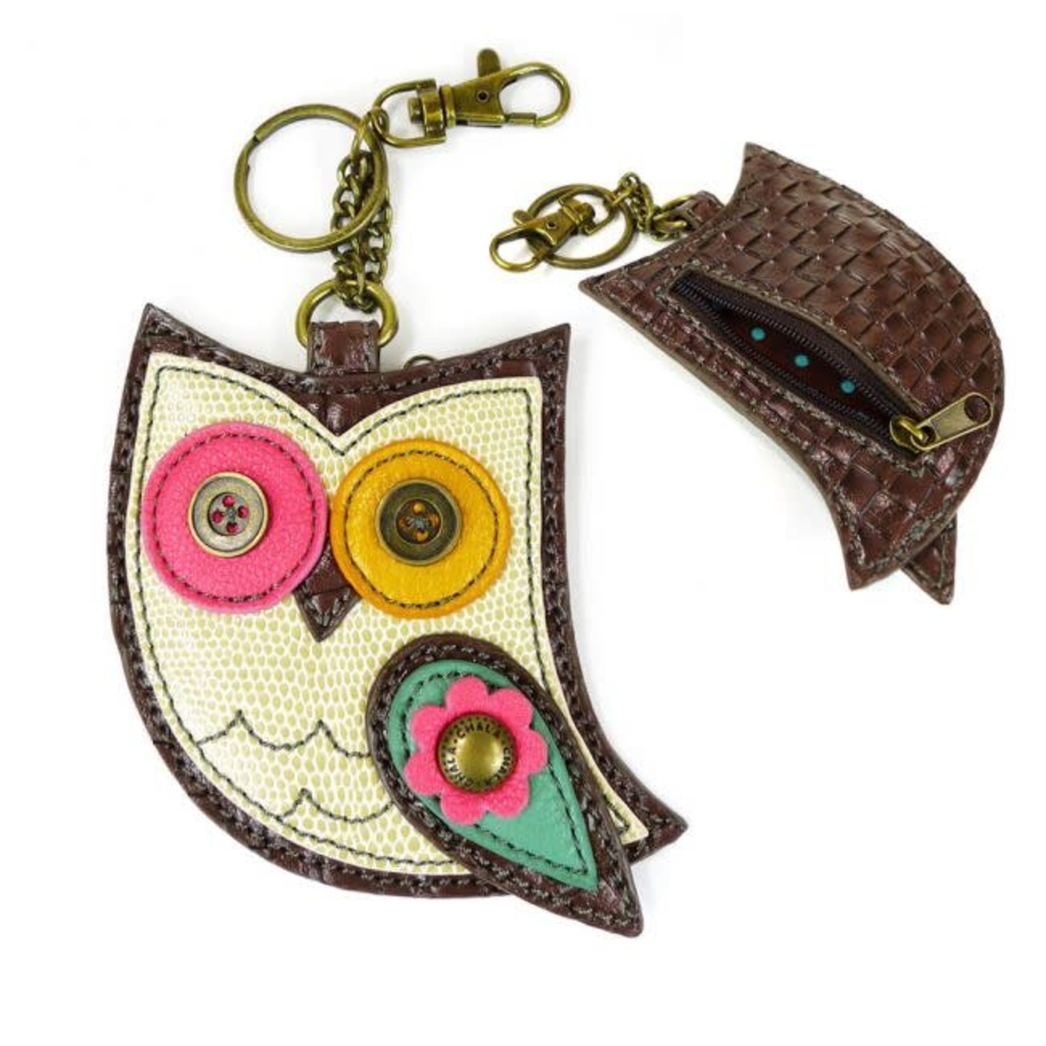 HooHoo Owl Coin Purse/ Key Fob - Sealed with a Kiss