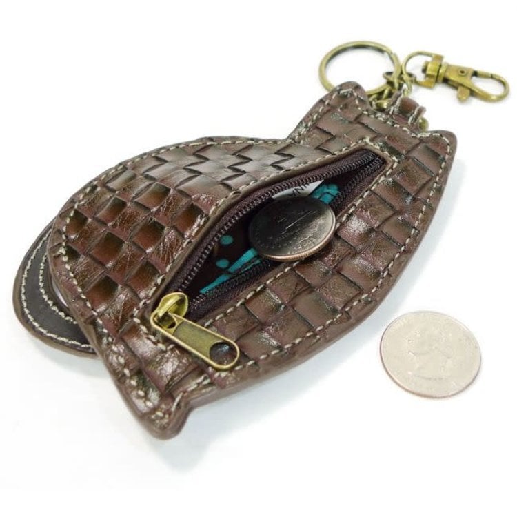 Chala LaZzy Cat Key Fob/Coin Purse