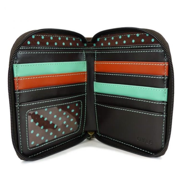 Chala Cardinal Zip Around Wallet