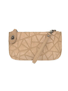 Joy Susan Geo Crossbody Wristlet Clutch (Camel)