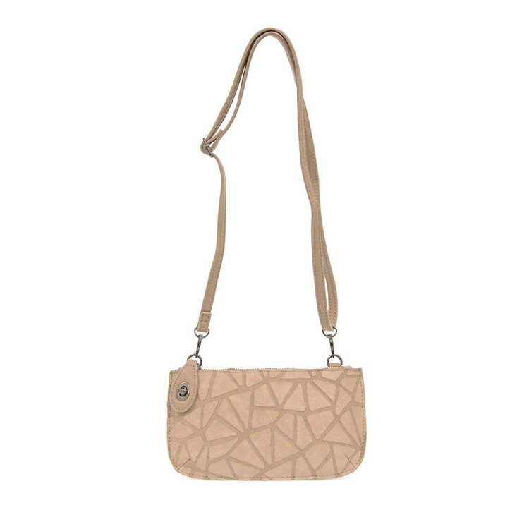 Joy Susan Geo Crossbody Wristlet Clutch (Camel)