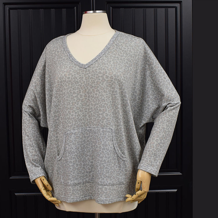 Be Stage Cheetah Print Dolman