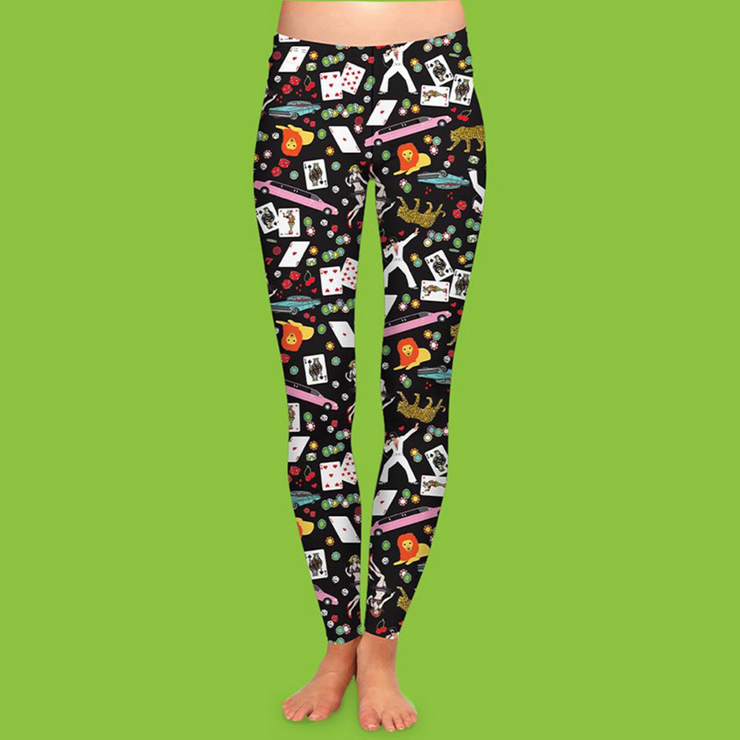 Flamé Leggings with Feet Covers