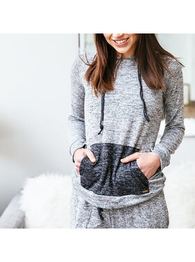 Hello Mello Hooded Sweatshirt (Gray)