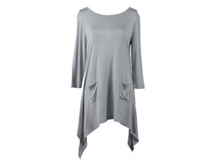 Hello Mello Lounge Luxe Sharkbite Top (Gray)