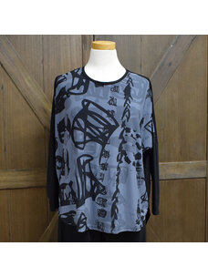 Inoah Gray Print Dolman