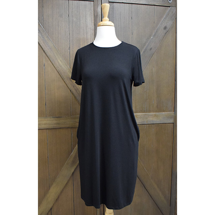 Inoah Shift Dress (Black)
