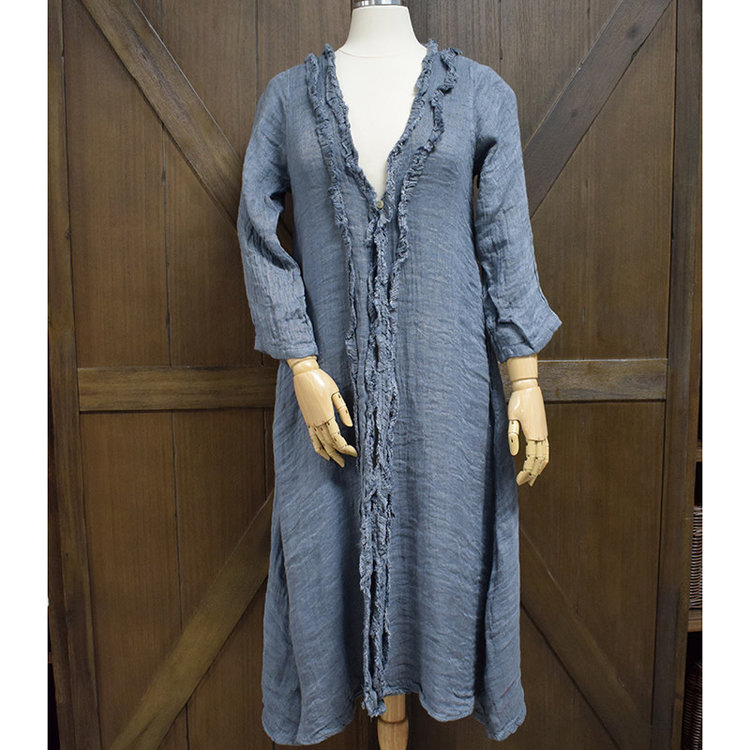 Namsar Linen Duster (Charcoal Grey)