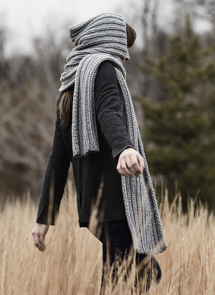 Blue Sky Fibers Breezy Point Hood Scarf