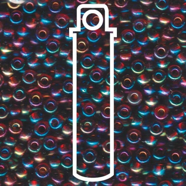 Size 6/0 Transulcent Topaz with Aurora Finish