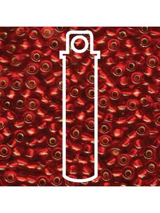 Size 6/0 Silver Lined Ruby