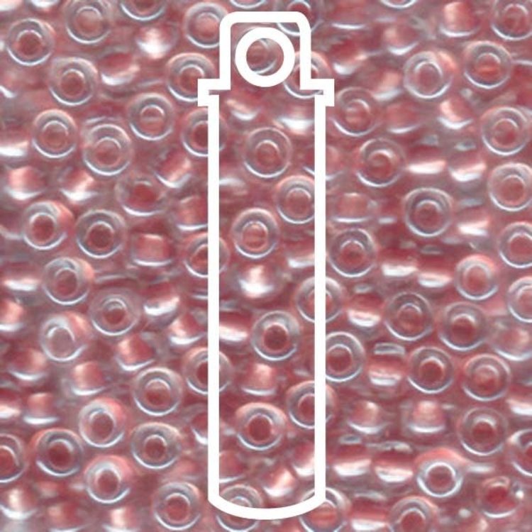 Size 6/0 Metallic Rose Lined Crystal