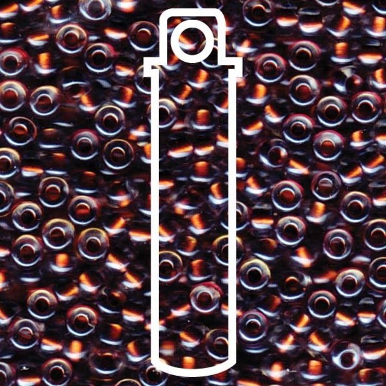 Size 6/0 Magic Copper Plum Lined Crystal