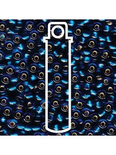 Size 6/0 Silver Lined Capri Blue