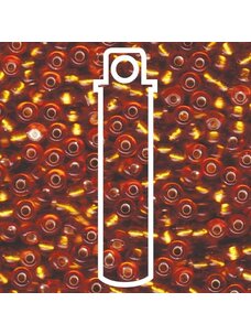 Size 6/0 Silver Lined Topaz