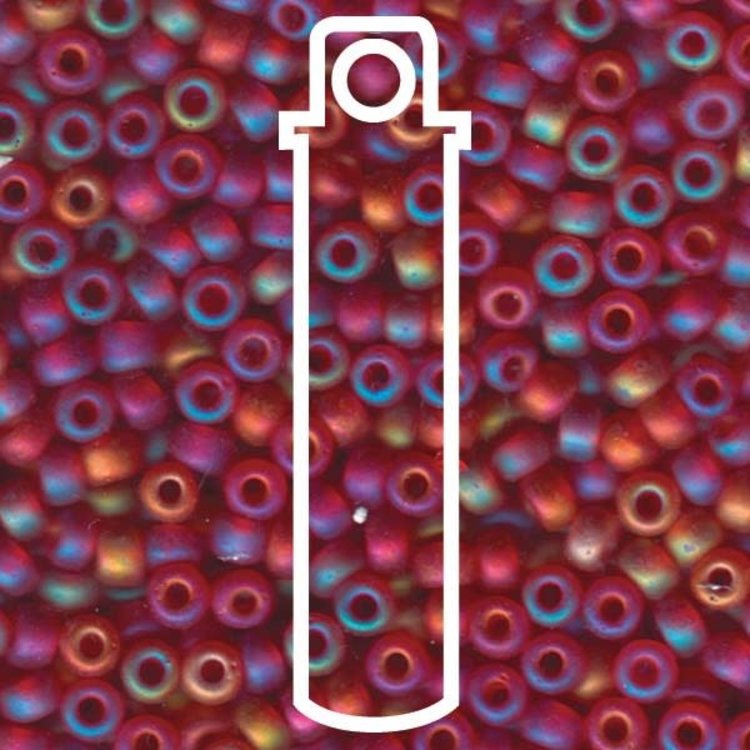 Size 6/0 Matte Transparent Red